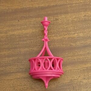 Barbie Dream House 2015 Replacement Part Pink Chandelier